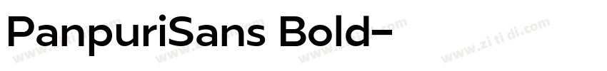 PanpuriSans Bold字体转换
